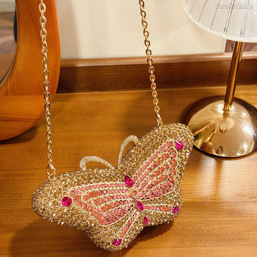 Pink Butterfly Handbag