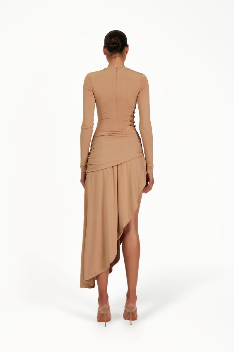 KASMINA DRESS IN TAN