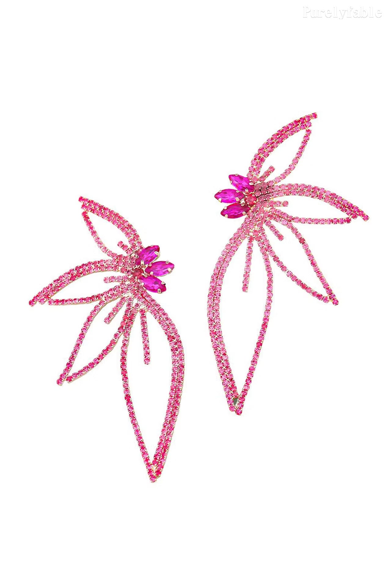 Diamond-Encrusted Butterfly Earrings