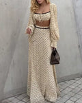 Giselle Yellow Polka Dot Two Piece Sets