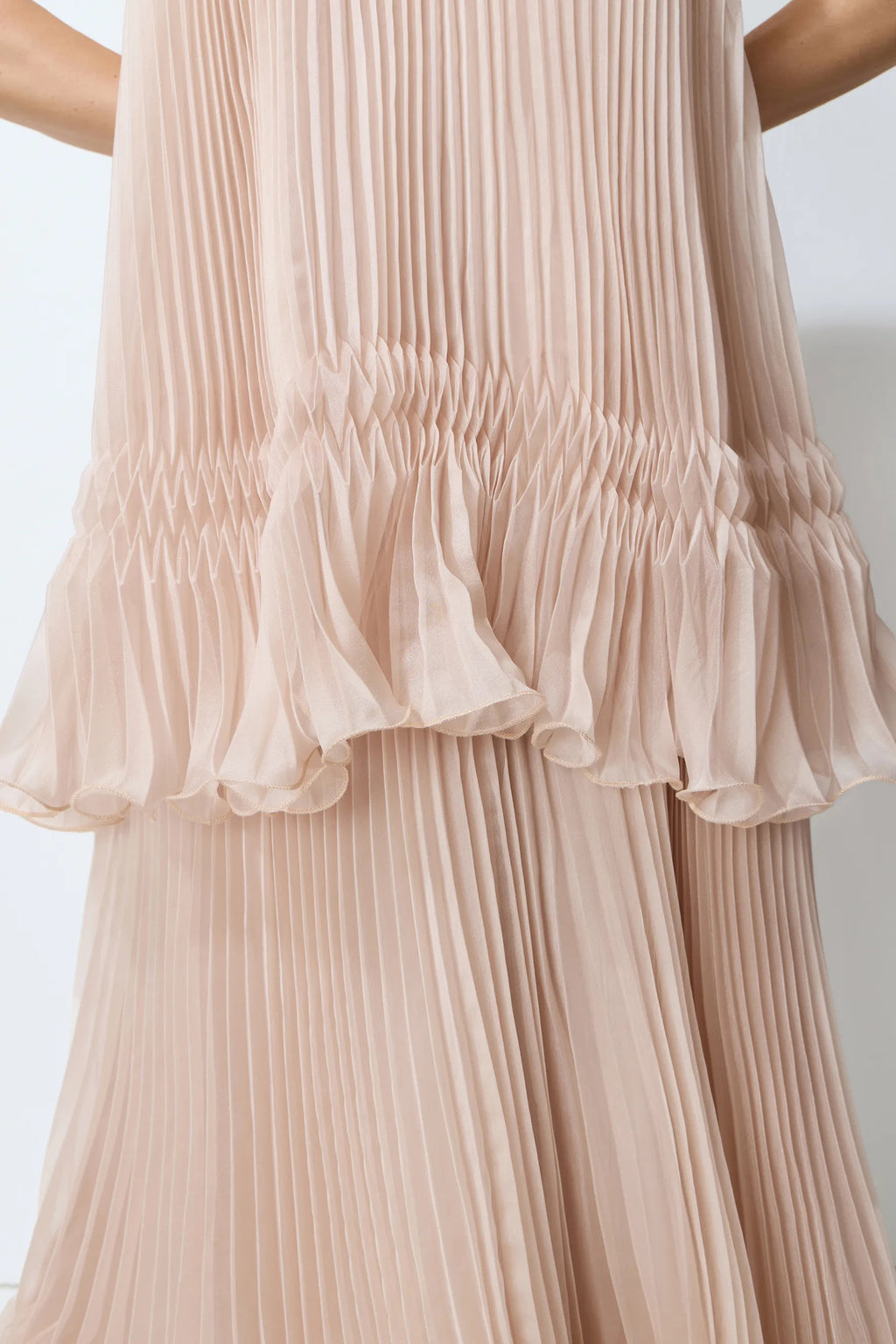 Celia Pink Backless Halter Dress
