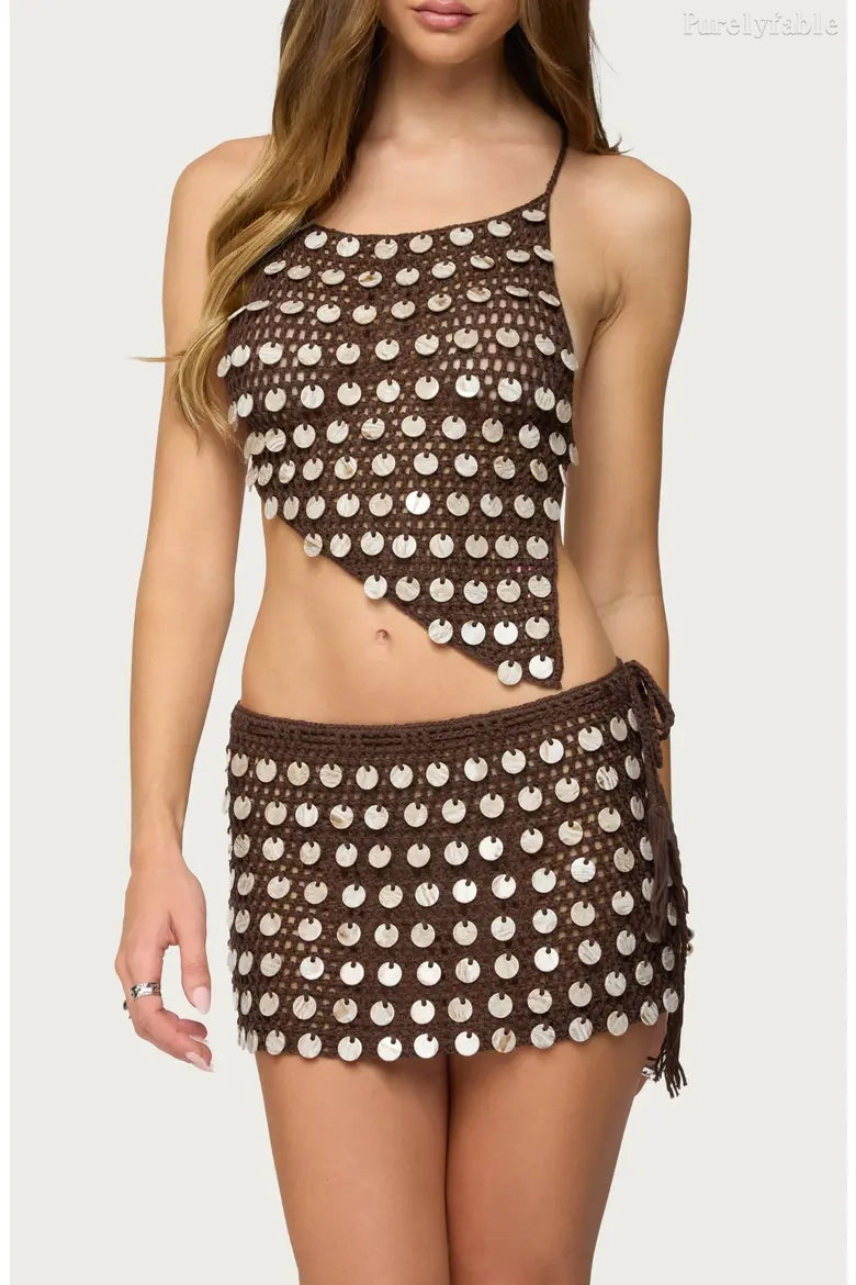 Autumn European-style casual short skirt set