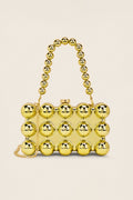 Metal Ball Beaded Clutch Bag