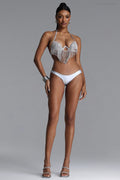 Thea Silver Diamond Fringe Bikini Sets