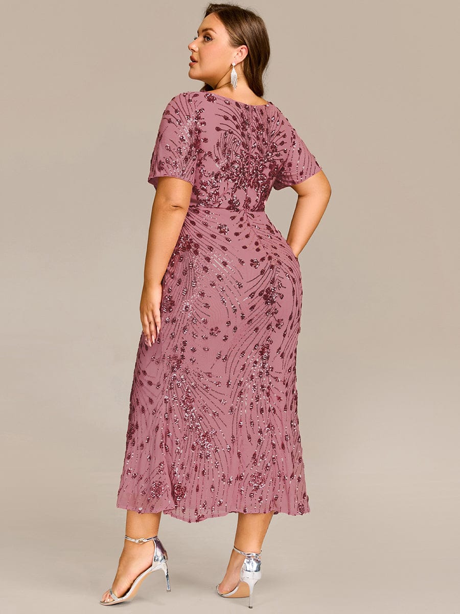 Sequin Mermaid Round Neck Dress
