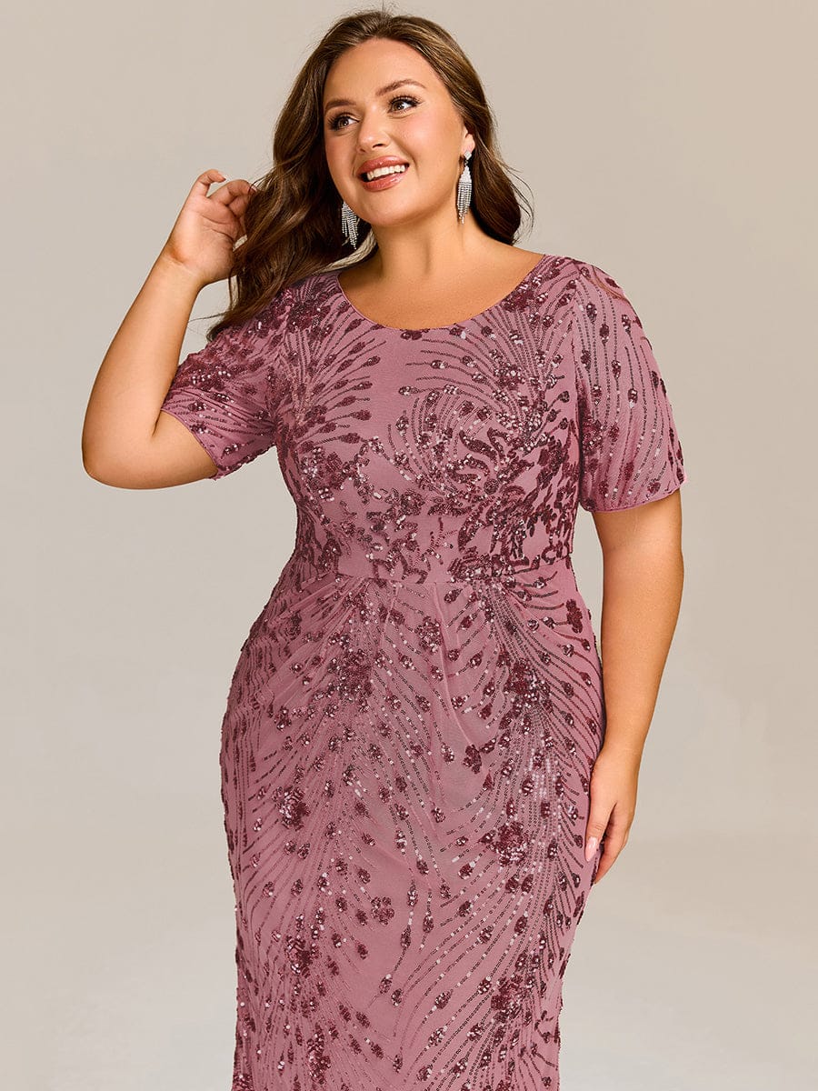Sequin Mermaid Round Neck Dress