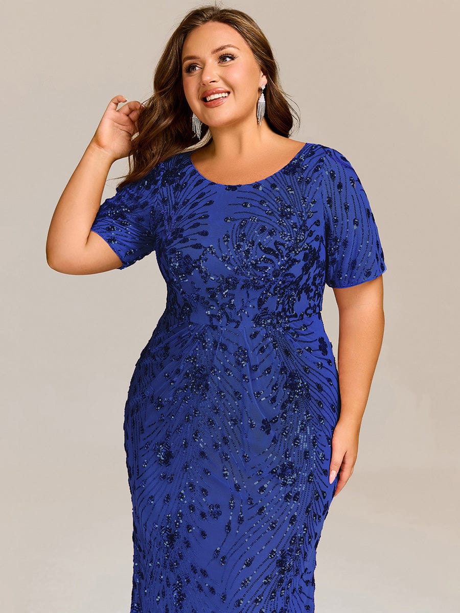 Sequin Mermaid Round Neck Dress