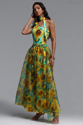 Mabel Yellow Sunflower Print One-Piece Swimwear Set