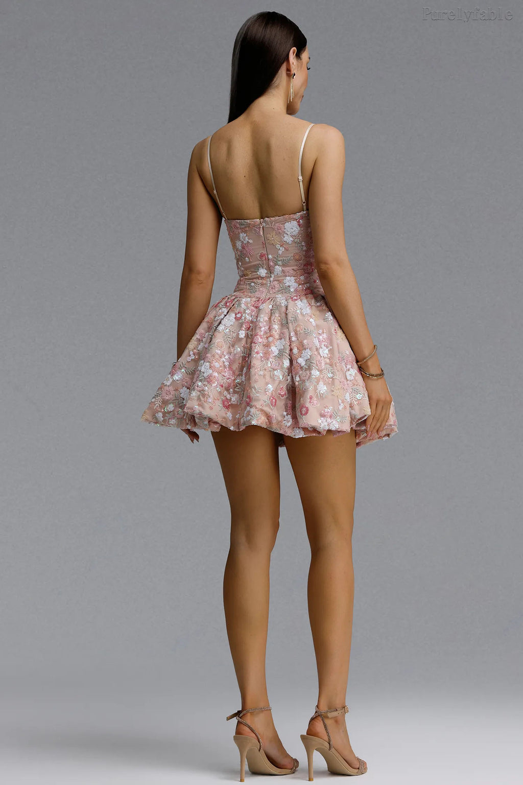 Alissa Nude Camisole Strapless Dress