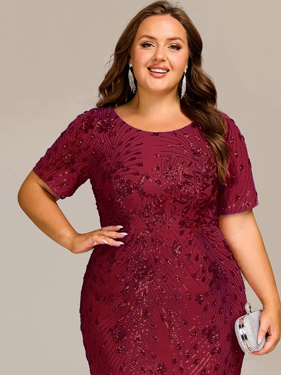 Sequin Mermaid Round Neck Dress