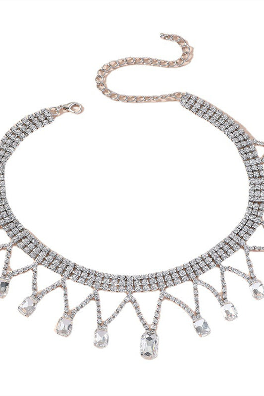 Rhinestone Tassel Necklaces