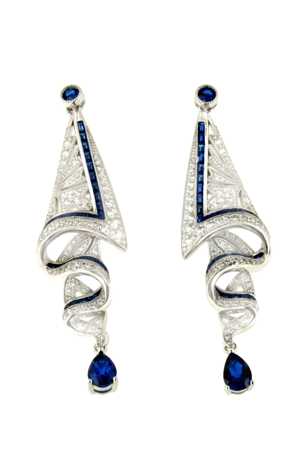 Vintage Gemstone Dangle Earrings