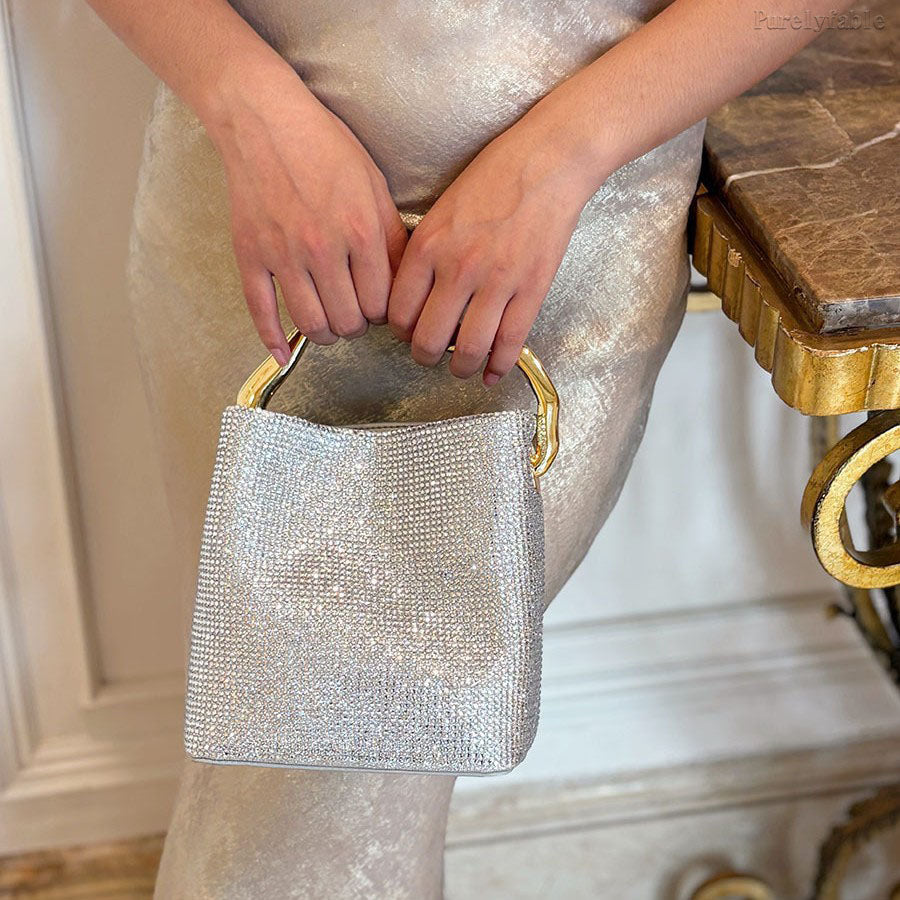 Silver Bucket Bag
