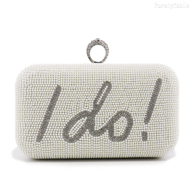 Rice White Pearl Bag