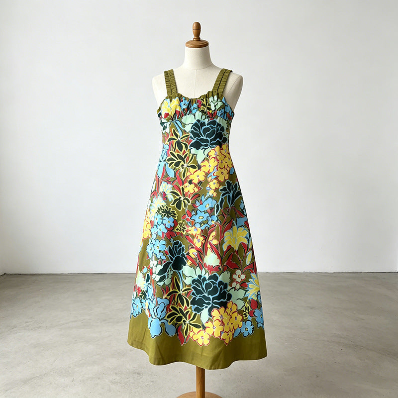Azalea Colorful Floral Strappy Dress