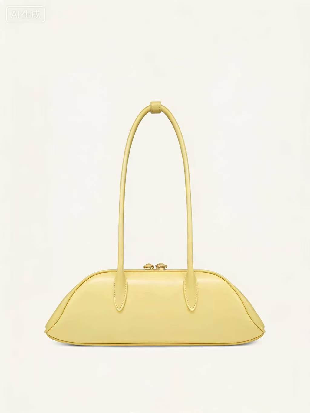 Yellow Boston Baguette Bag