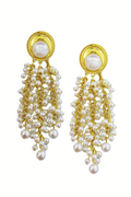 Pearl Tassel Drop Earrings