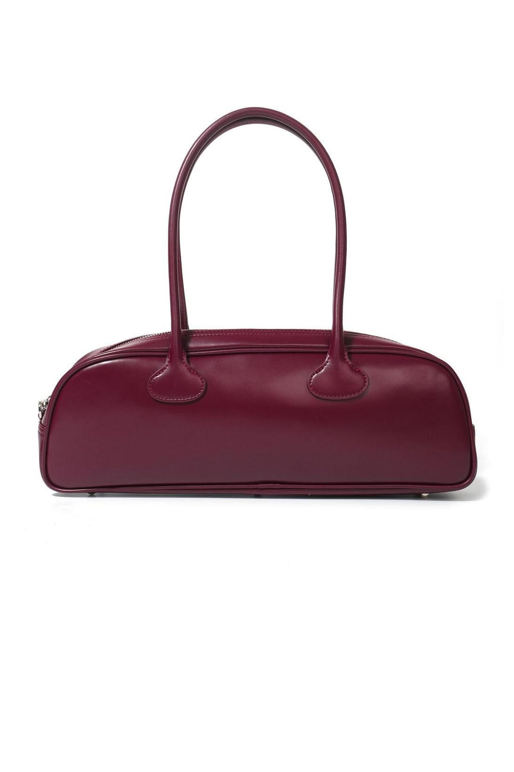 Solid Faux Leather Tote Clutches