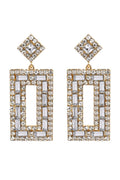 Diamante Retro Drop Earrings