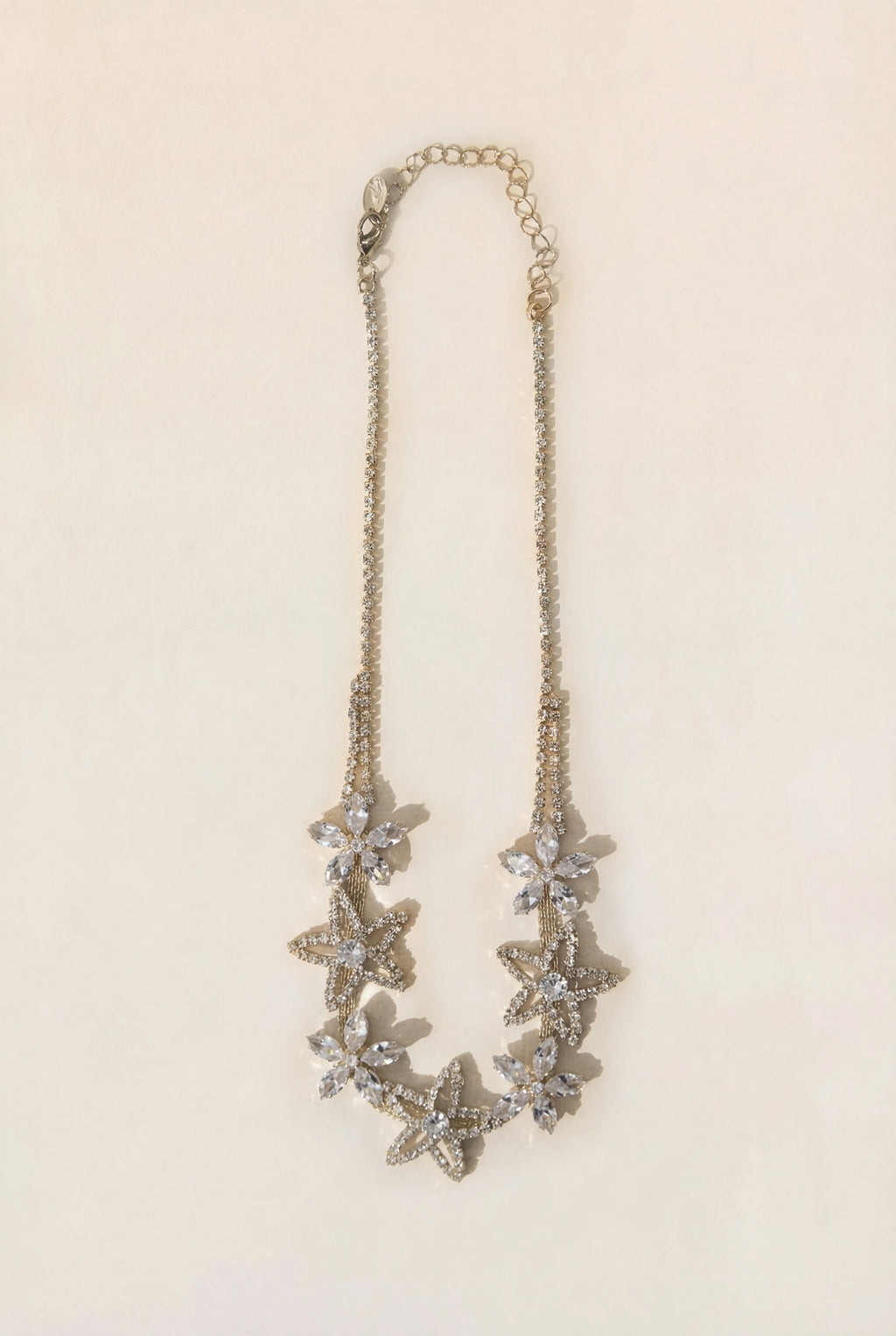 Crystal Floral Statement Necklace